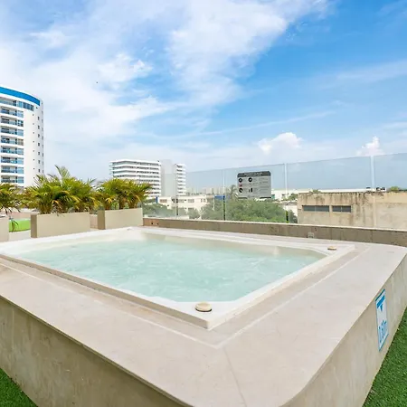 Apartamento - Piscina - Jacuzzi - Cerca Aeropuerto Cartagena Beach Apartamento