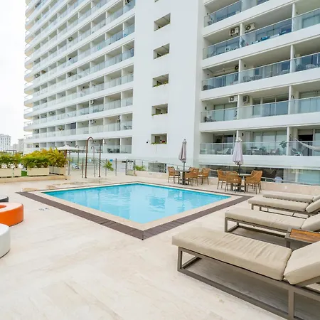 Apartamento - Piscina - Jacuzzi - Cerca Aeropuerto Cartagena Beach *